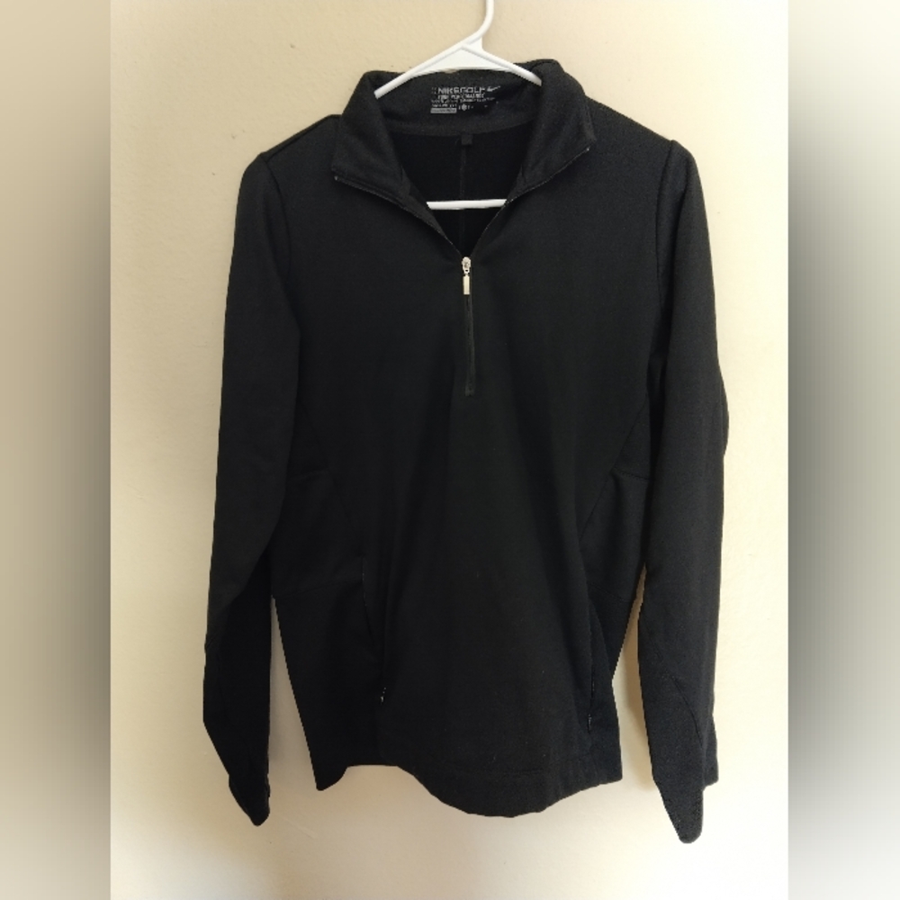 Women's Nike Large Black Half Zip Pullover Jacket